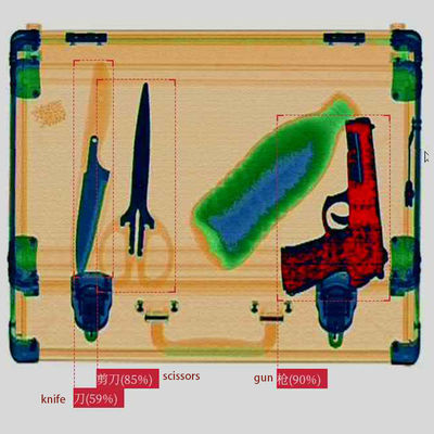 MD-10080D Safety Inspection Machine Airport High Security Equipment Dual View X Ray Baggage Scanner