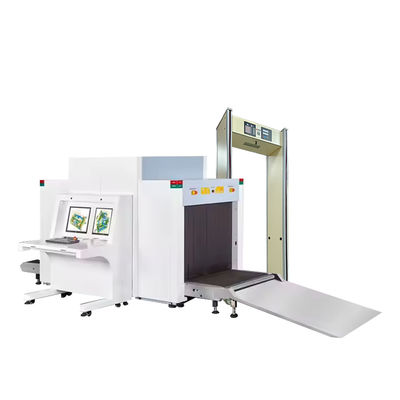 Scanner De Bagages a Rayons X 10080 Systeme D'inspection D'aéroport a Double Vue Equipement De Scanner De Colis Secuscan