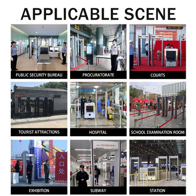 MD-600G Security Metal Detector Door Industrial Portable Body Scanner 6 Zones Walk Through Metal Detector