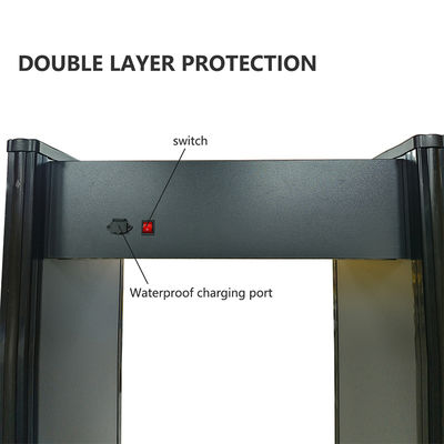 MD-600G Security Metal Detector Door Industrial Portable Body Scanner 6 Zones Walk Through Metal Detector