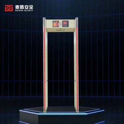 Security Inspection Equipment High Sensitivity Stability 6 Zones Walk Through Metal Detector
