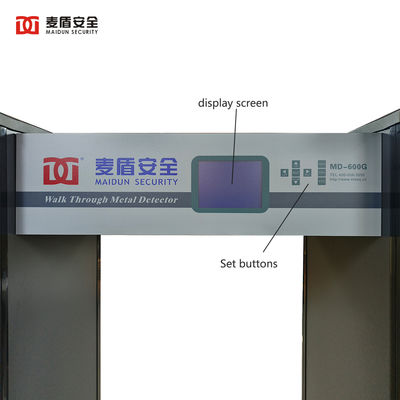 OEM Walk Through Metal Detector 24 Multi Zones Metal Detector Security Doors Full Body Scanner Security Equipment