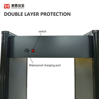 OEM Walk Through Metal Detector 24 Multi Zones Metal Detector Security Doors Full Body Scanner Security Equipment