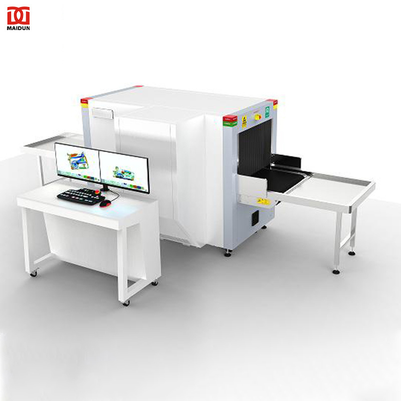 MD-6550D Dual View X-ray Inspection System Airport Security Baggage Screening Equipment Xray Baggage Scanner